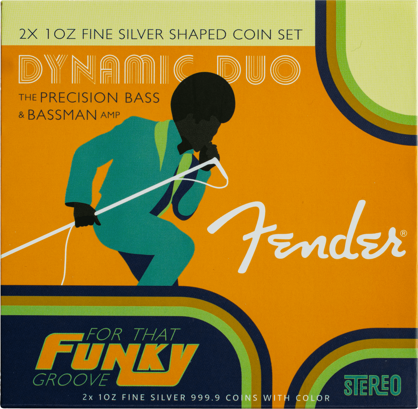 Fender™ Dynamic Duo Silver Coin Set