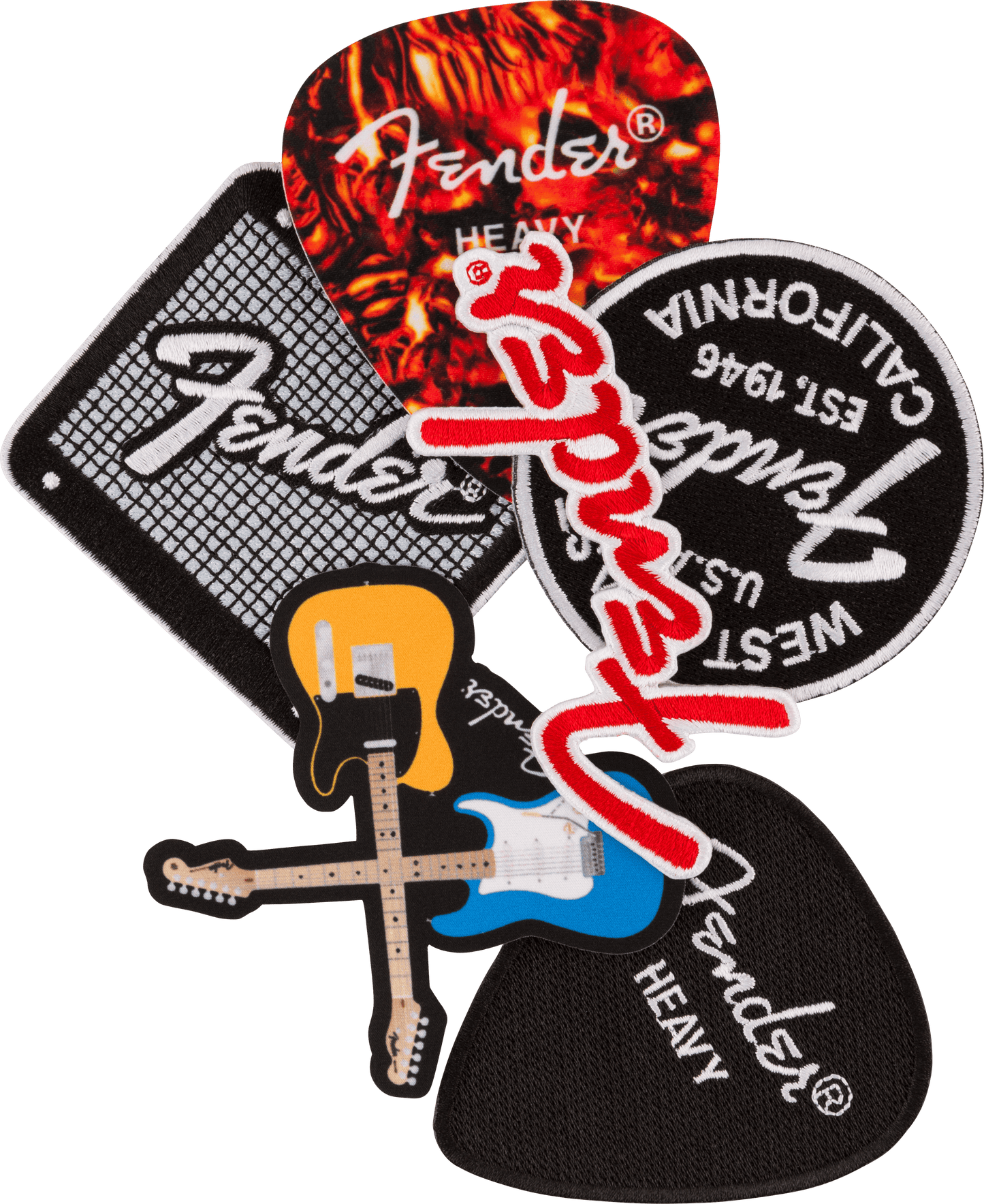 Fender™ Heavy Pick Patch, Tortoiseshell