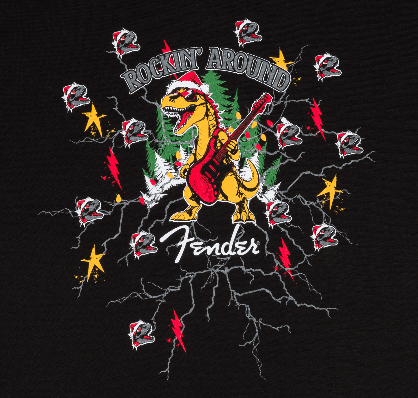 2025 Ugly Christmas Dinosaur Tee