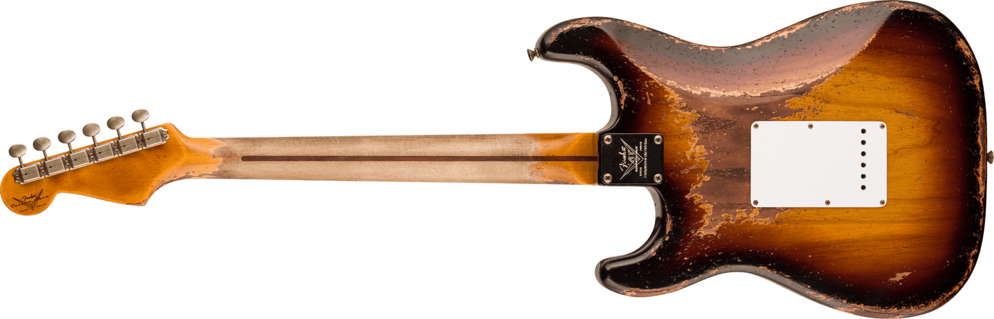 Limited Edition 70th Anniversary 1954 Stratocaster® Super Heavy Relic®, 1-Piece Quartersawn Maple Neck Fingerboard, Wide-Fade 2-Color Sunburst